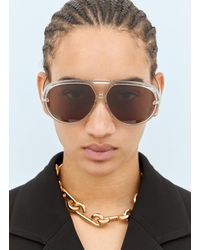 Bottega Veneta - Drop Aviator Sunglasses - Lyst