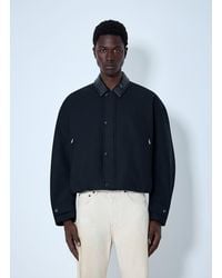 Acne Studios - Leather-Trimmed Button Jacket - Lyst