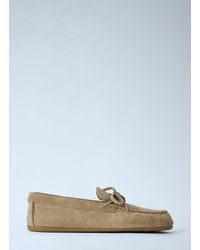 Miu Miu - Suede Mesh Loafers - Lyst