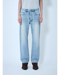 Saint Laurent - Loose Straight Mid-Rise Jeans - Lyst