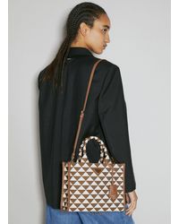Prada - Small Symbole Embroidered Handbag - Lyst