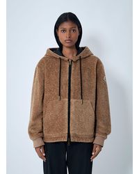 Moncler - Reversible Teddy Padded Zip-Up Sweatshirt - Lyst