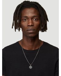 Tom Wood Viking Coin Pendant 27 Inch In Silver - Metallic