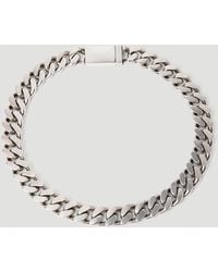 Saint Laurent - Curb Chain Necklace - Lyst
