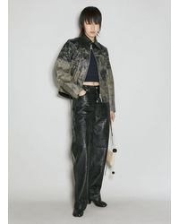 Eytys Ssense Exclusive Flux Leather Jacket in Black | Lyst