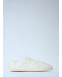 The Row - Clement Crinkled-Leather Sneakers - Lyst