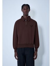 Prada - Logo Motif Sweatshirt - Lyst