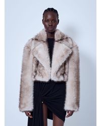 Sportmax - Short Faux Fur Jacket - Lyst
