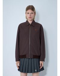 Miu Miu - Panama Cotton Blouson Jacket - Lyst