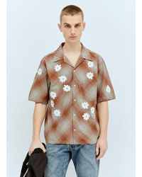 Noma T.D - Hand-embroidery Ombre Plaid Shirt - Lyst