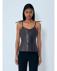 Our Legacy - String Leather Tank Top - Lyst