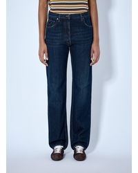Prada - Straight-Leg Washed Denim Jeans - Lyst