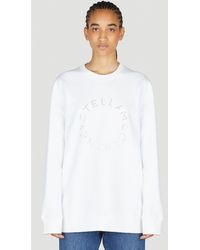 Stella McCartney - Hotfix Rhinestone Logo Sweatshirt - Lyst