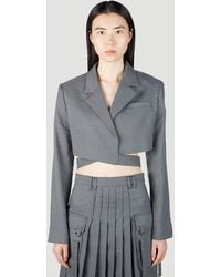 ROKH - Cropped Blazer - Lyst