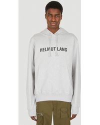 Helmut Lang Core Hooded Sweatshirt - Gray