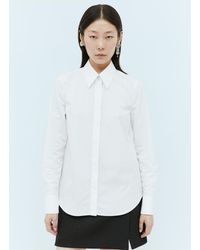 Gucci - Logo Embroidery Cotton Shirt - Lyst