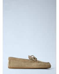 Miu Miu - Suede Mesh Loafers - Lyst