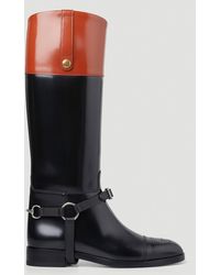 Gucci - Harness Leather Knee-high Boot - Lyst