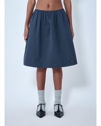 Miu Miu - Elasticated Waist A-Line Skirt - Lyst