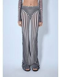 Jean Paul Gaultier - Re-Edition Flare Trousers Morphing Stripes - Lyst