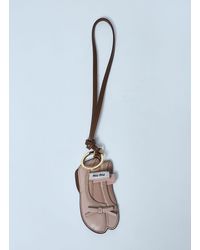 Miu Miu - Miu Ballet Leather Keychain - Lyst