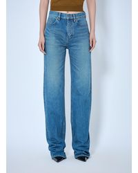 Saint Laurent - Flared High-Waisted Five-Pocket Jeans - Lyst