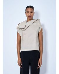 Issey Miyake - Asymmetric Zip Detail Top - Lyst