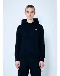 Moncler - Logo Patch Hooded Sweatshirt - Lyst