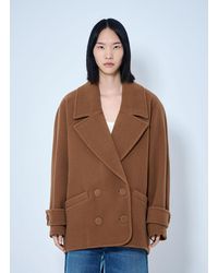 Chloé - Chloé Double-Breasted Short Coat - Lyst