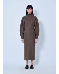 Max Mara - High-Neck Wool And Cashmere Jersey Dress - Lyst