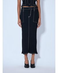 Issey Miyake - Wavelet Ensemble Midi Skirt - Lyst