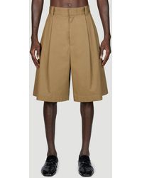 Bottega Veneta - Cotton Gabardine Bermuda Shorts - Lyst