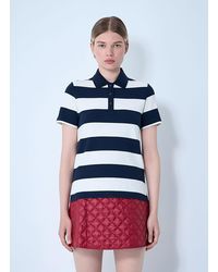 Moncler - Striped Polo Shirt - Lyst