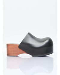 Acne Studios - Leather Wood Clogs - Lyst