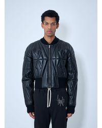 Moncler - Rick Owens Geocamo Cropped Quilted Bomber Jacket - Lyst