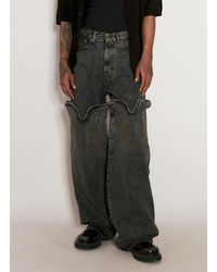 Y. Project - Evergreen Maxi Cowboy Cuff Jeans - Lyst