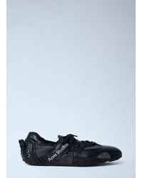 Acne Studios - Leather Lace-Up Sneakers - Lyst