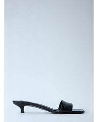 TOTEME - Slim Lizard-Embossed Bandeau Sandals - Lyst