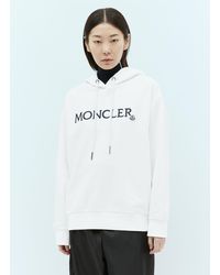 Moncler - Logo Embroidery Hooded Sweatshirt - Lyst