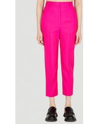 Alexander McQueen - Tailored Cropped Suiting Pants - Lyst
