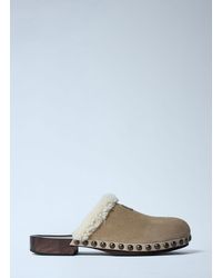 Miu Miu - Suede Clogs - Lyst