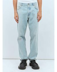 Miu Miu - Logo Patch Jeans - Lyst
