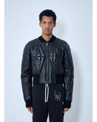 Moncler - Rick Owens Geocamo Cropped Quilted Bomber Jacket - Lyst