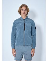 Stone Island - Zip-Up Jacket With Chest Pocket - Lyst