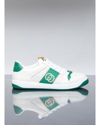 Gucci - Interlocking G Leather Sneakers - Lyst