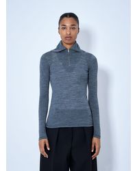 Jil Sander - Quarter-Zip Long Sleeve Top - Lyst