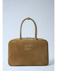 Miu Miu - Suede Beau Handbag - Lyst