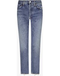 Agolde - Riley 7/8-Jeans High Rise Straight Crop - Lyst