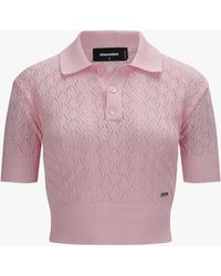 DSquared² - Strick-Polo-Shirt - Lyst