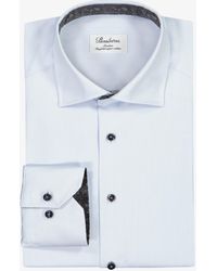 Stenströms Smokinghemd Slimline Biesen/Studs in Weiß für Herren Herren Bekleidung Hemden Business Hemden 